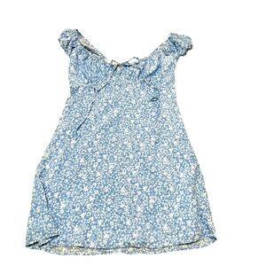 NWOT women’s pink lily blue floral sundress size large with built in slip